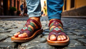 Classic Mexican Sandals: Ideal Footwear for San Miguel Streets