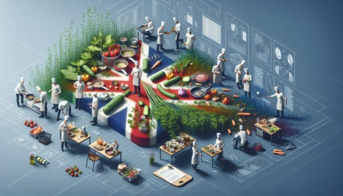 Dill symbolizing UK's evolving culinary identity, blending traditional and modern cooking techniques.